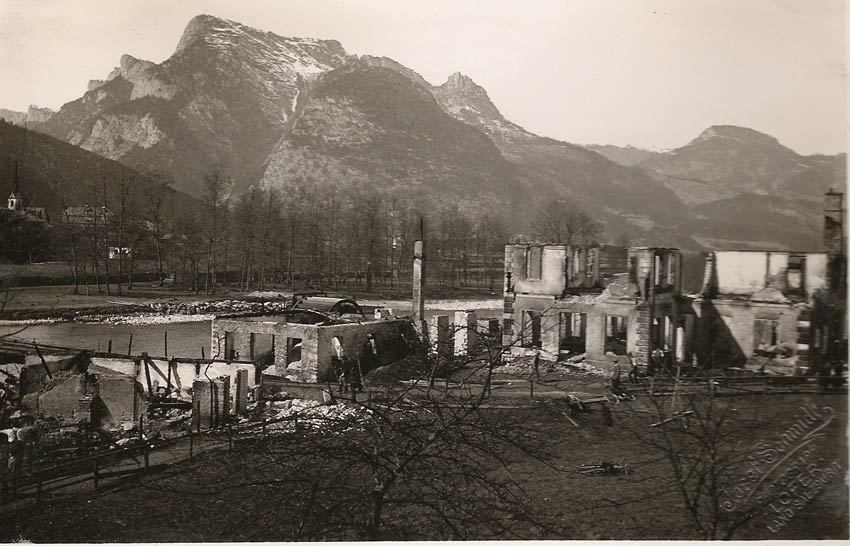 Brand Sägewerk Schmiderer St.Martin am 21.03.1928