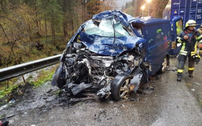 Verkehrsunfall Schneizlreuth, 24. Oktober 2018